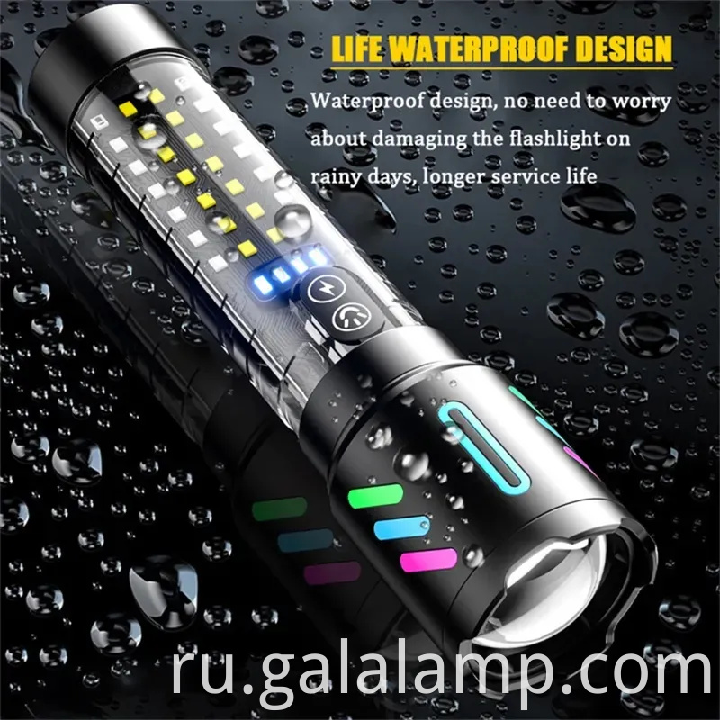 Высокий фонарик с белым лазерным флуоресцентным сплавом с мощным